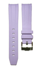 Rubber strap for Omega MoonSwatch - Lilac - rubber watch strap