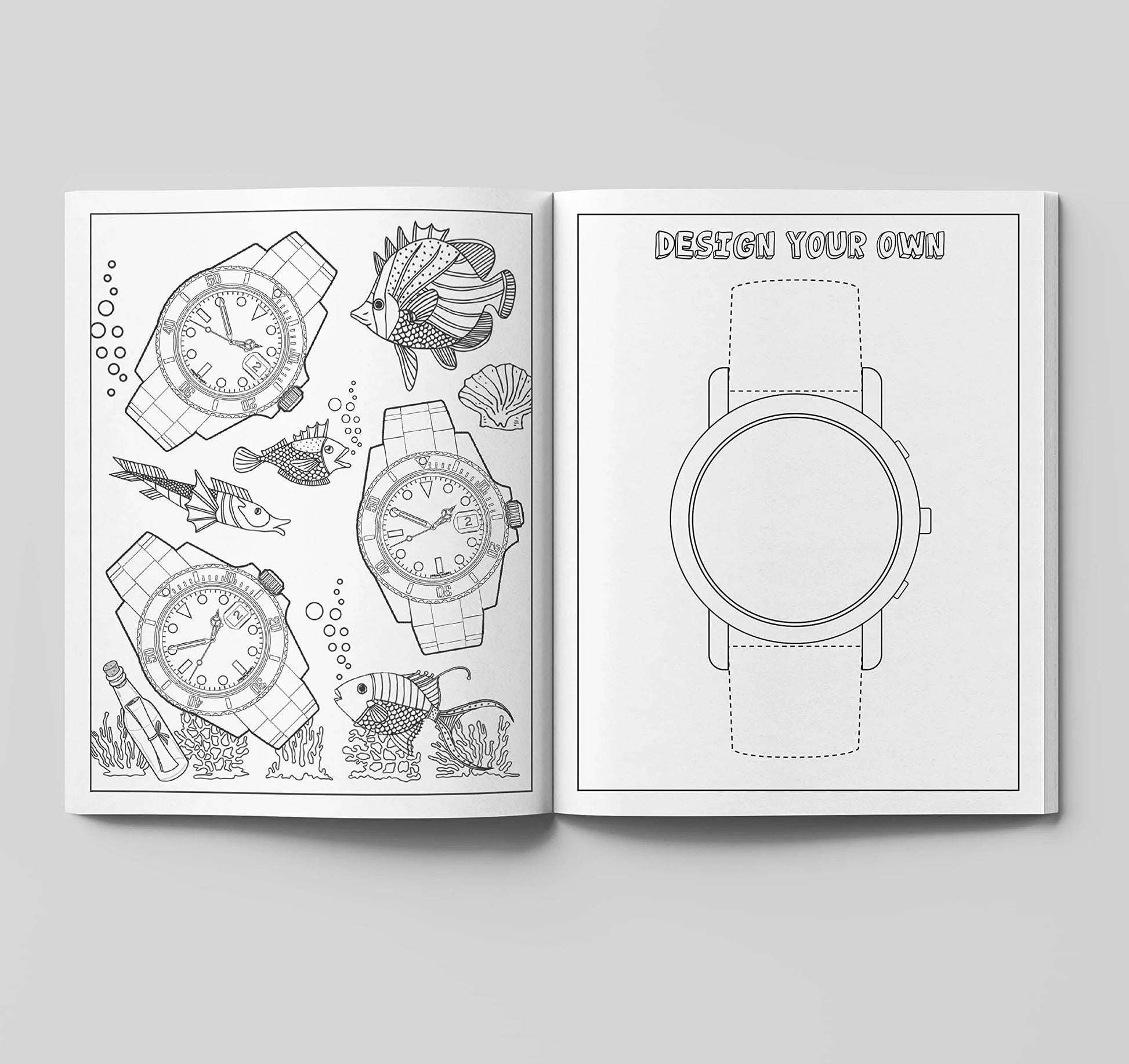 The Watch Collector's Colouring Book - detail