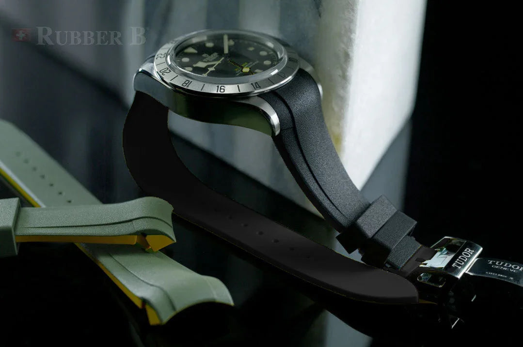RubberB T807 for Tudor Black Bay Pro - Black Strap - view 5