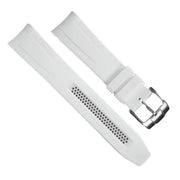 Rubber B Dream strap DM106CD White with buckle - rubber watch strap