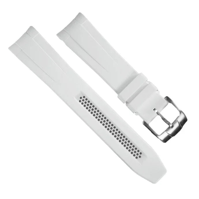 Rubber B Dream strap DM106CD White with buckle - rubber watch strap