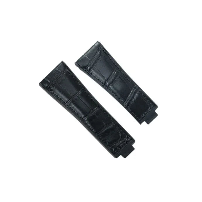 Rubber B SwimSkin Alligator M200 - Espresso - alligator leather watch strap