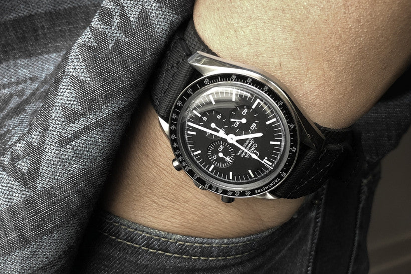 Rubber B Tang Buckle Rubber Cuff Series - Black