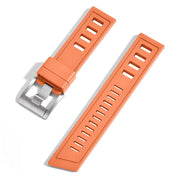 Rubber Divers Strap - Orange - rubber watch strap