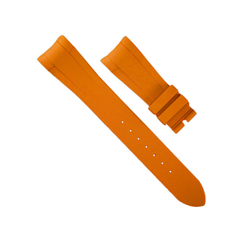 RubberB T805 for Tudor Heritage Black Bay Ceramic - Orange Strap - rubber watch strap
