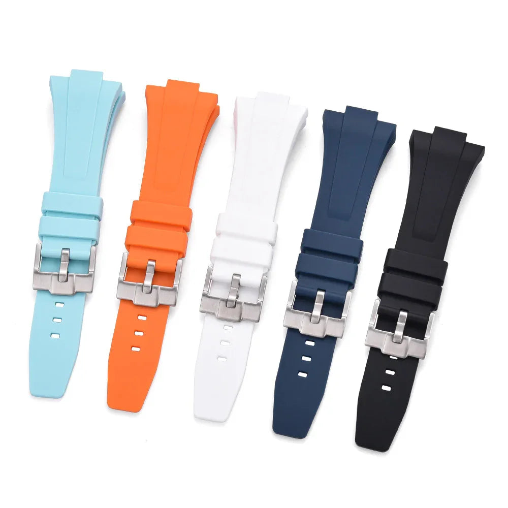Rubber strap for Tissot PRX - White - detail