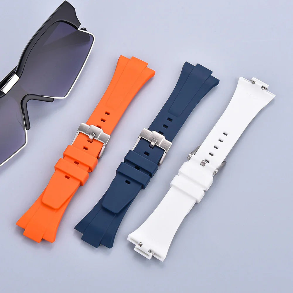 Rubber strap for Tissot PRX - White - view 3