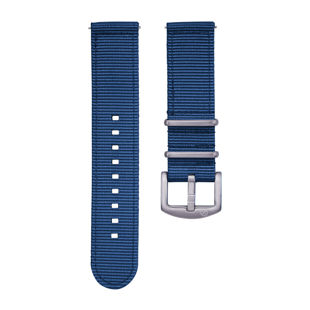 KronoKeeper 2 piece NATO strap - Navy blue - NATO nylon watch strap