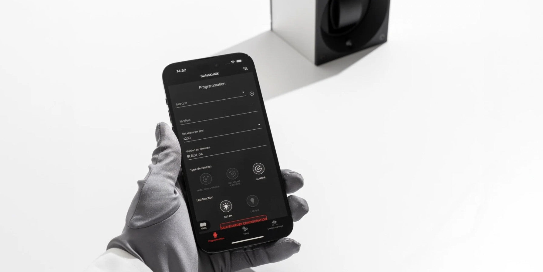 SwissKubik MasterBox watchwinder - 1 Watch