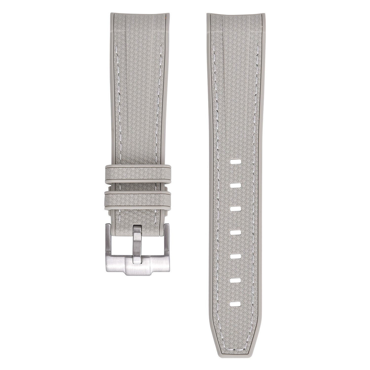 Rubber strap texture for Omega MoonSwatch - Beige - rubber watch strap