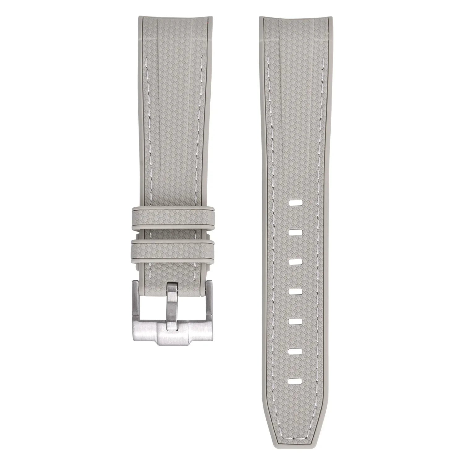 Rubber strap texture for Omega MoonSwatch - Beige - rubber watch strap