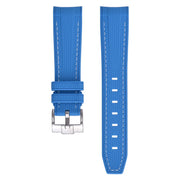 Rubber strap texture for Omega MoonSwatch - Blue - rubber watch strap