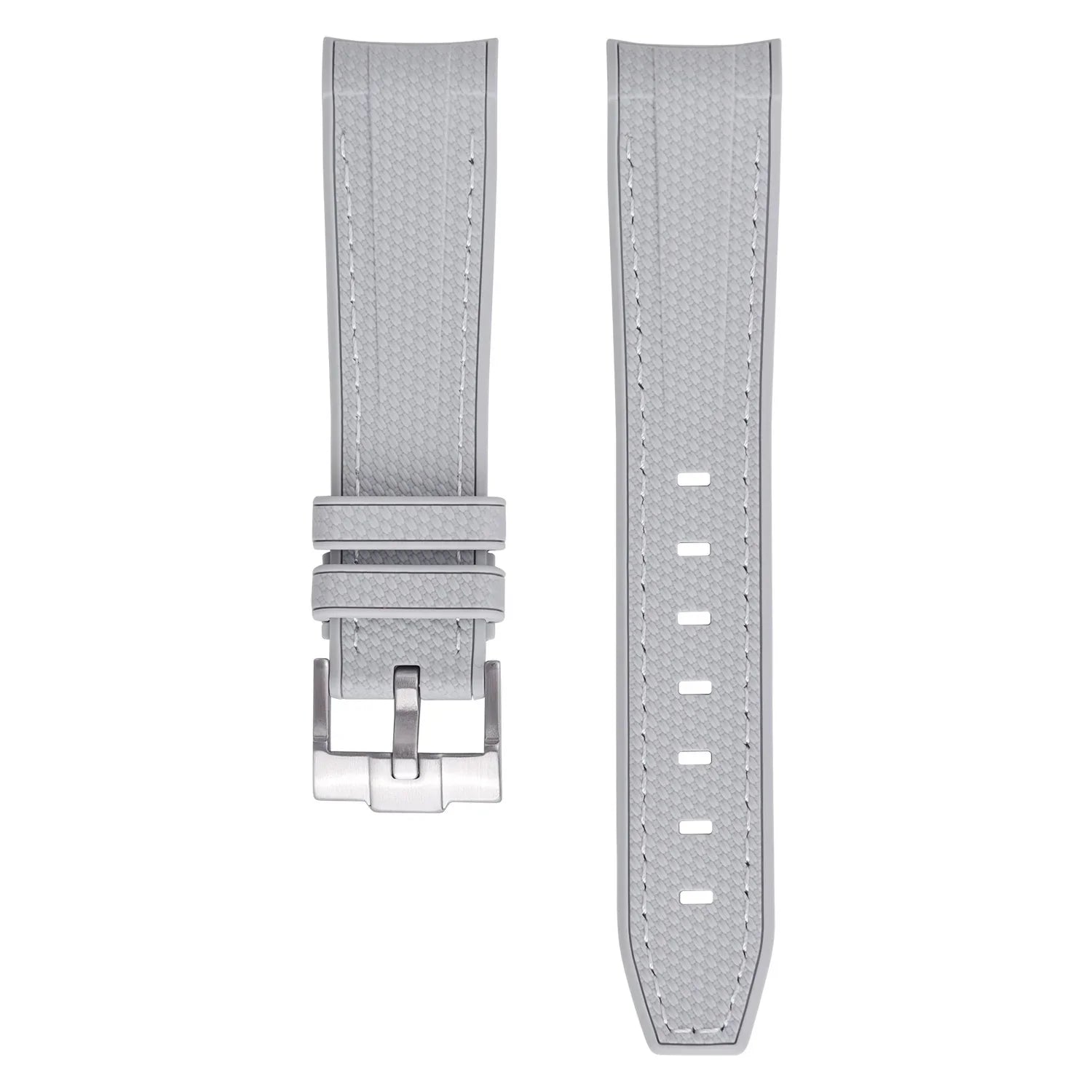 Rubber strap texture for Omega MoonSwatch - Grey - rubber watch strap