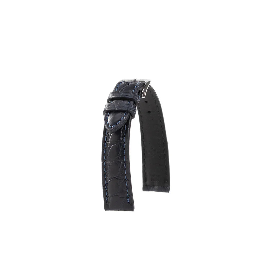 Kronokeeper Strap - Felicia Blue - alligator leather watch strap