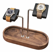 Kronokeeper Walnut Watch Stand (Double)
