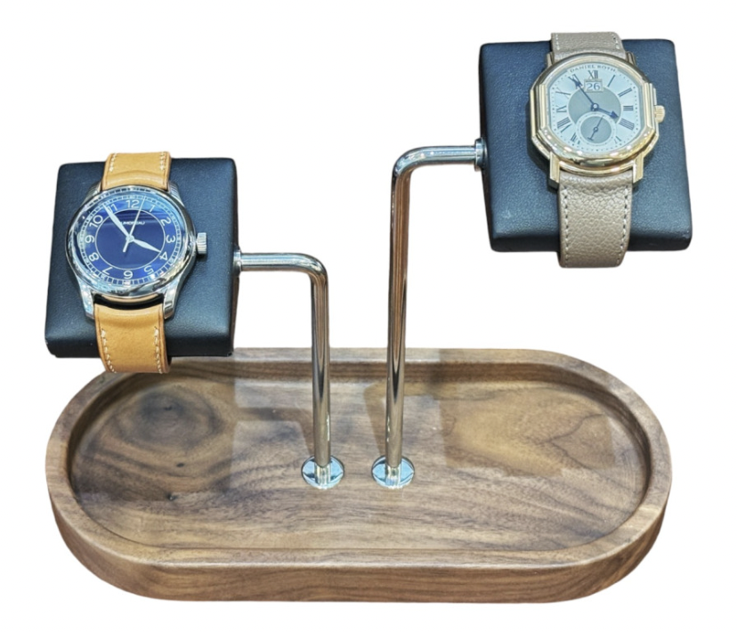 Kronokeeper Walnut Watch Stand (Double)