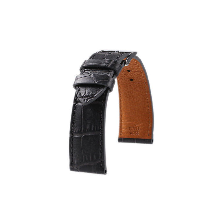 KronoKeeper Faux Alligator Strap - Armand - Dark Grey - alligator leather watch strap