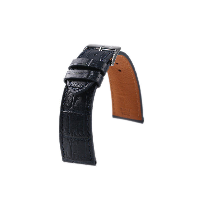 KronoKeeper Faux Alligator Strap - Armand - Navy Blue - alligator leather watch strap