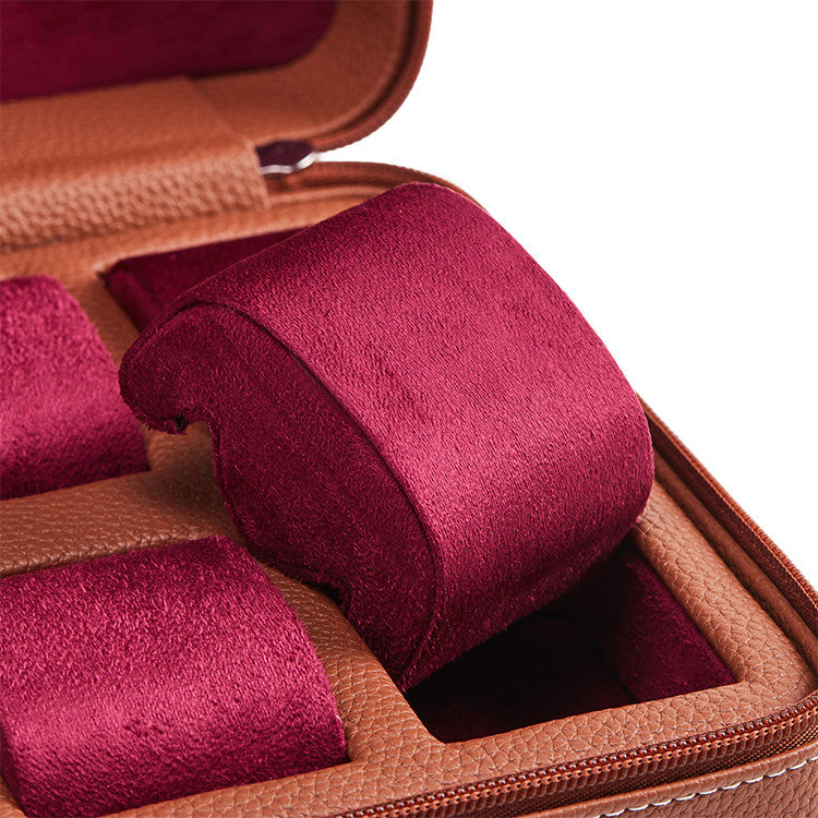 Kronokeeper Tiboulen 手錶旅行盒，可容納 4 隻手錶