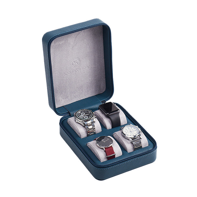 Kronokeeper Tiboulen 手錶旅行盒，可容納 4 隻手錶