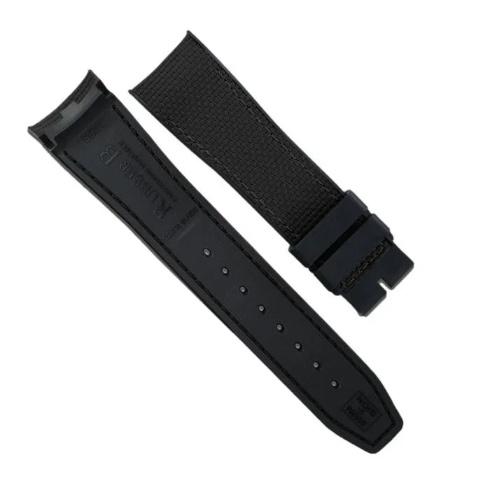 RubberB Ballistic SwimSkin SK41 - Black 20mm Strap - rubber watch strap