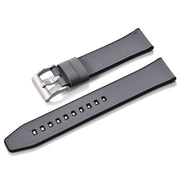 KronoKeeper double-layer FKM rubber strap - Grey - rubber watch strap
