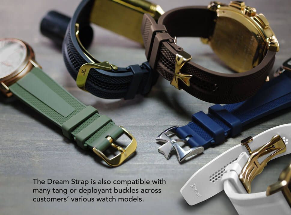 Rubber B Strap  - Dream Strap Universal - MeshMatic - Jet Black