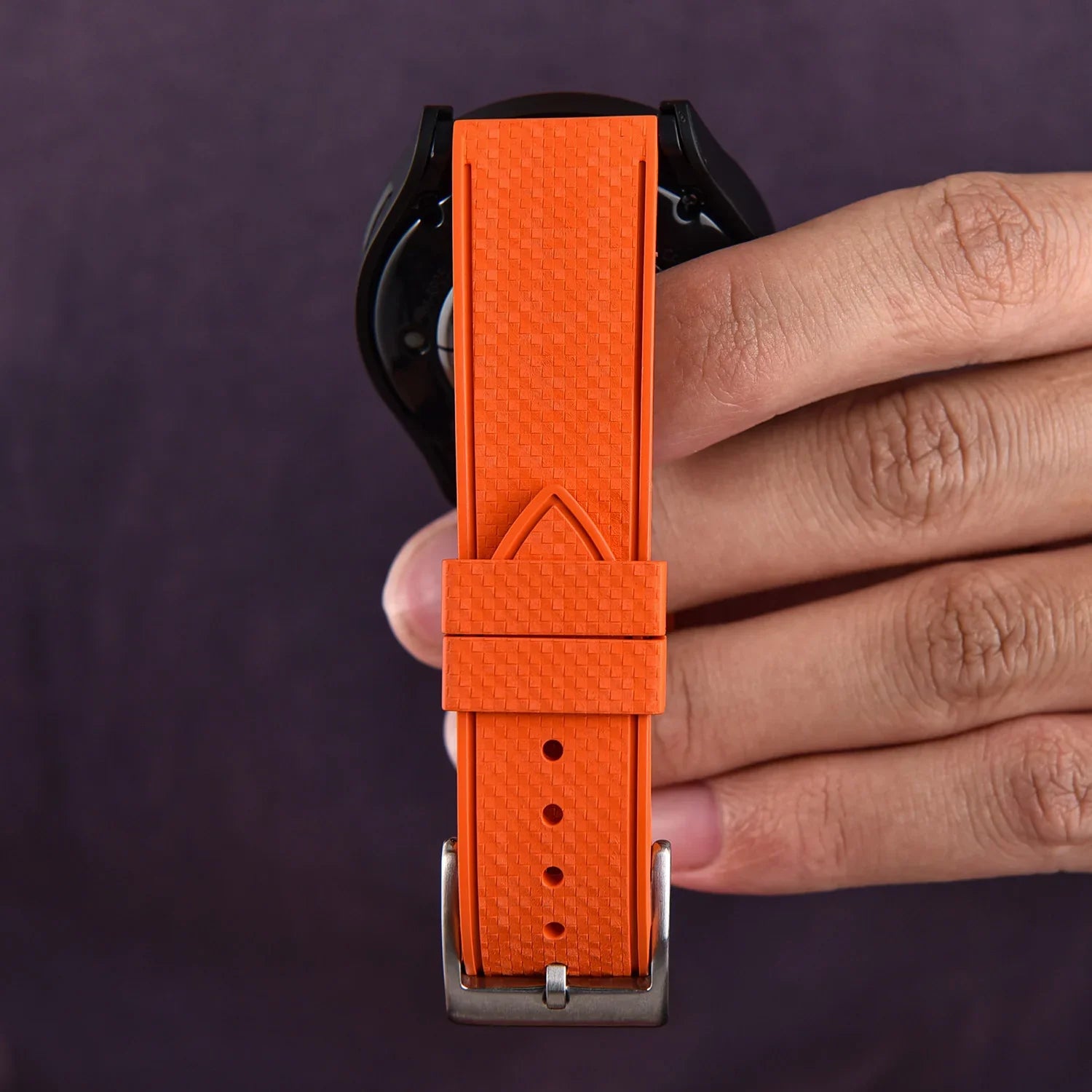 KronoKeeper Rubber Strap Mosaic - Black - view 4