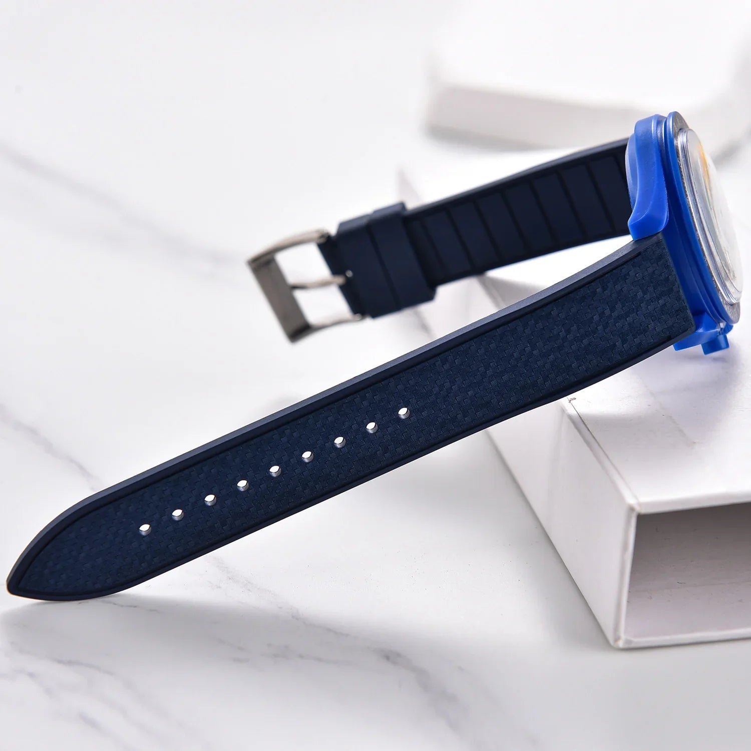 KronoKeeper Rubber Strap Mosaic - White - view 3