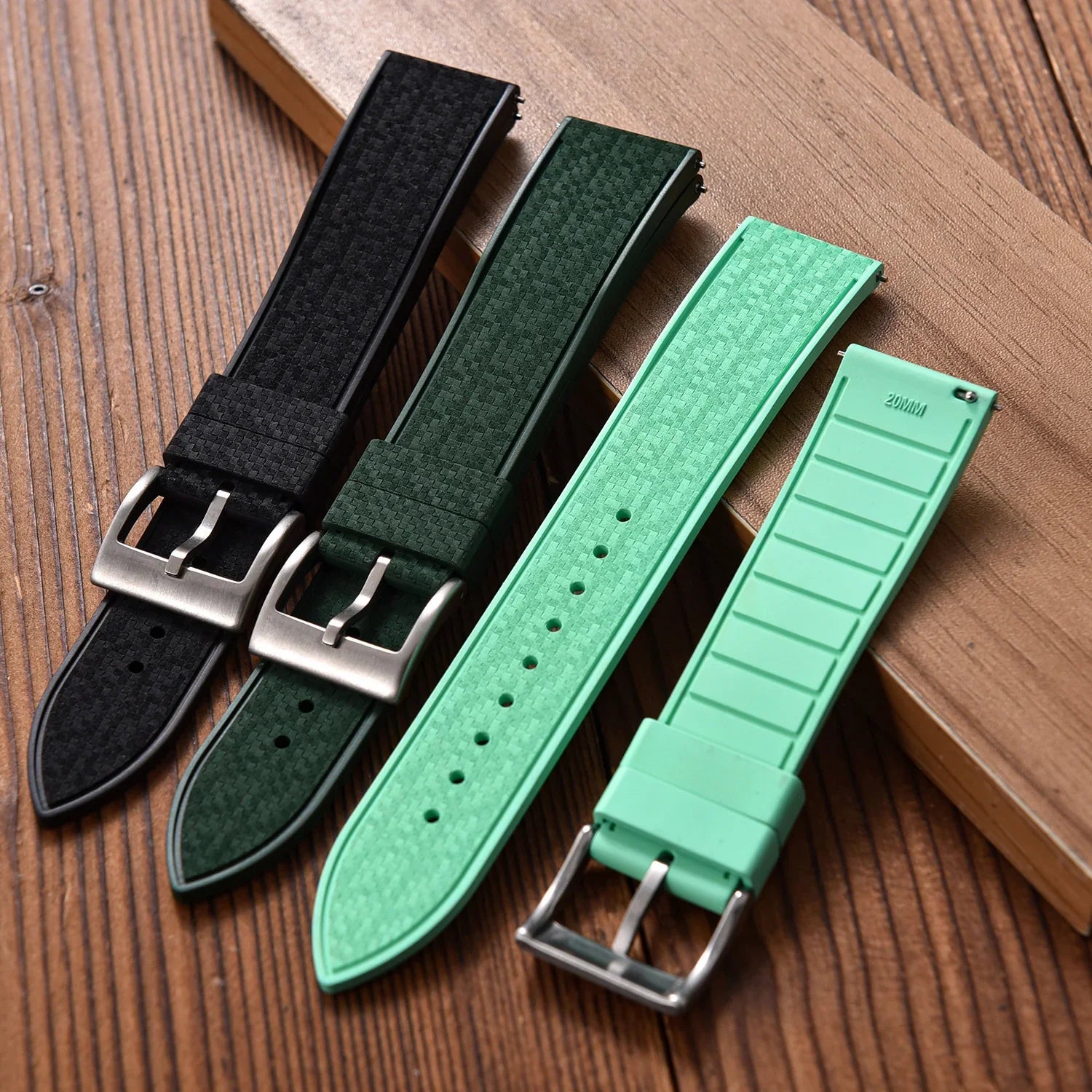 KronoKeeper Rubber Strap Mosaic - Orange - view 10