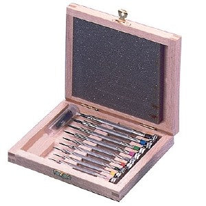 Beco Set of 9 screwdrivers in wood box