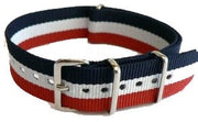 NATO Strap Blue/White/Red