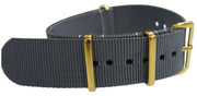 NATO watch strap Grey Gold - NATO nylon watch strap