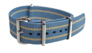 NATO watch strap - Light Blue/Sand - NATO nylon watch strap