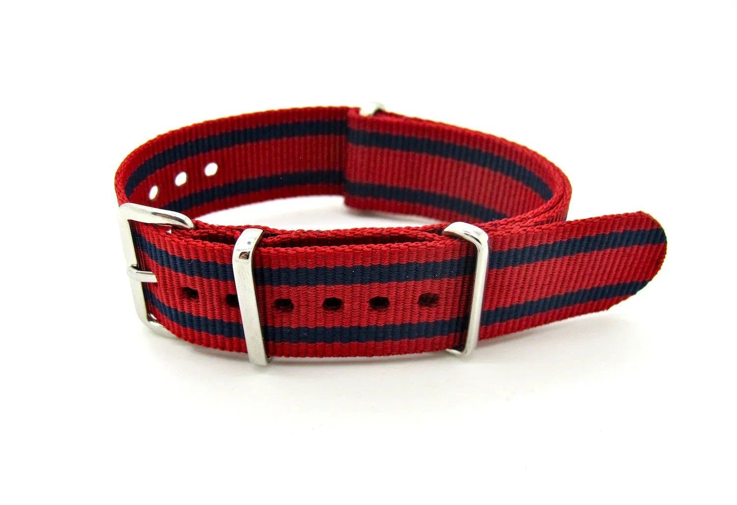 NATO watch strap - Red/Blue - NATO nylon watch strap