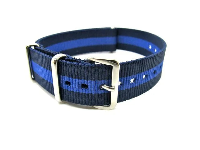 NATO watch strap - Blue/Purple - NATO nylon watch strap