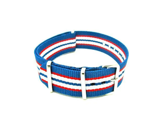 NATO watch strap - Blue/Red/White/Blue - NATO nylon watch strap