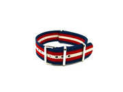 NATO watch strap - Blue/Red/Sand - NATO nylon watch strap