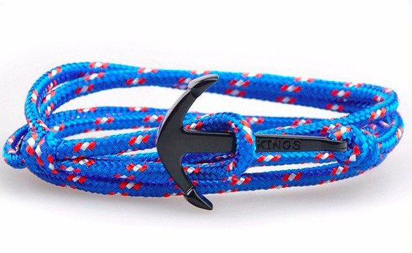 Balck PVD anchor bracelet