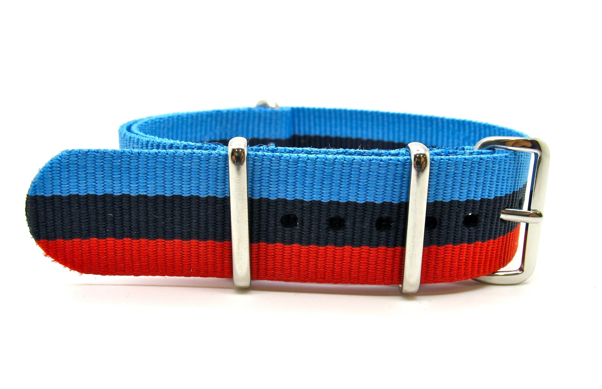 NATO watch strap - Navy/Blue/Red - NATO nylon watch strap