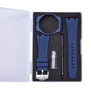 Rubber strap and case for AP x Swatch Blue KronoKeeper – complete set with strap, case, buckle and tool