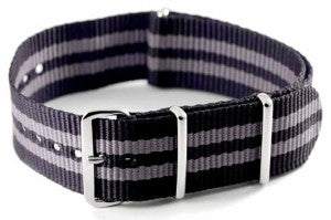 NATO strap Black/Grey 