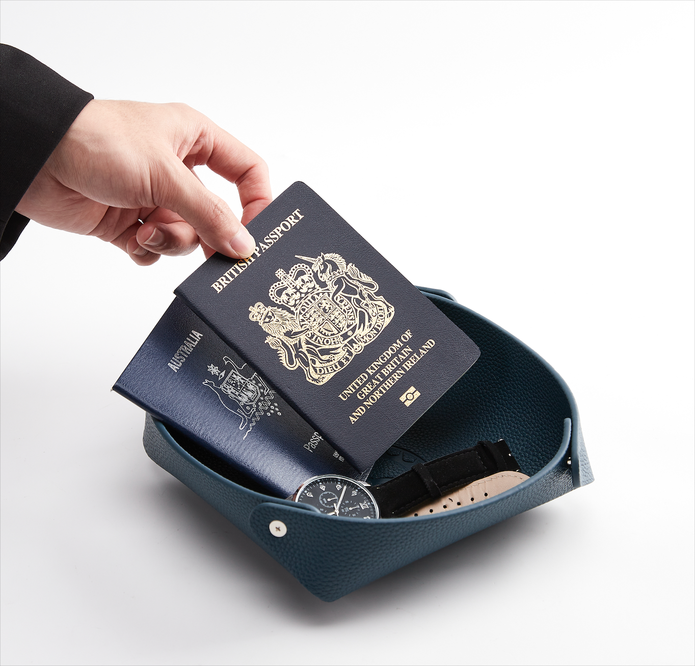 KronoKeeper - Soft Leather Valet Tray