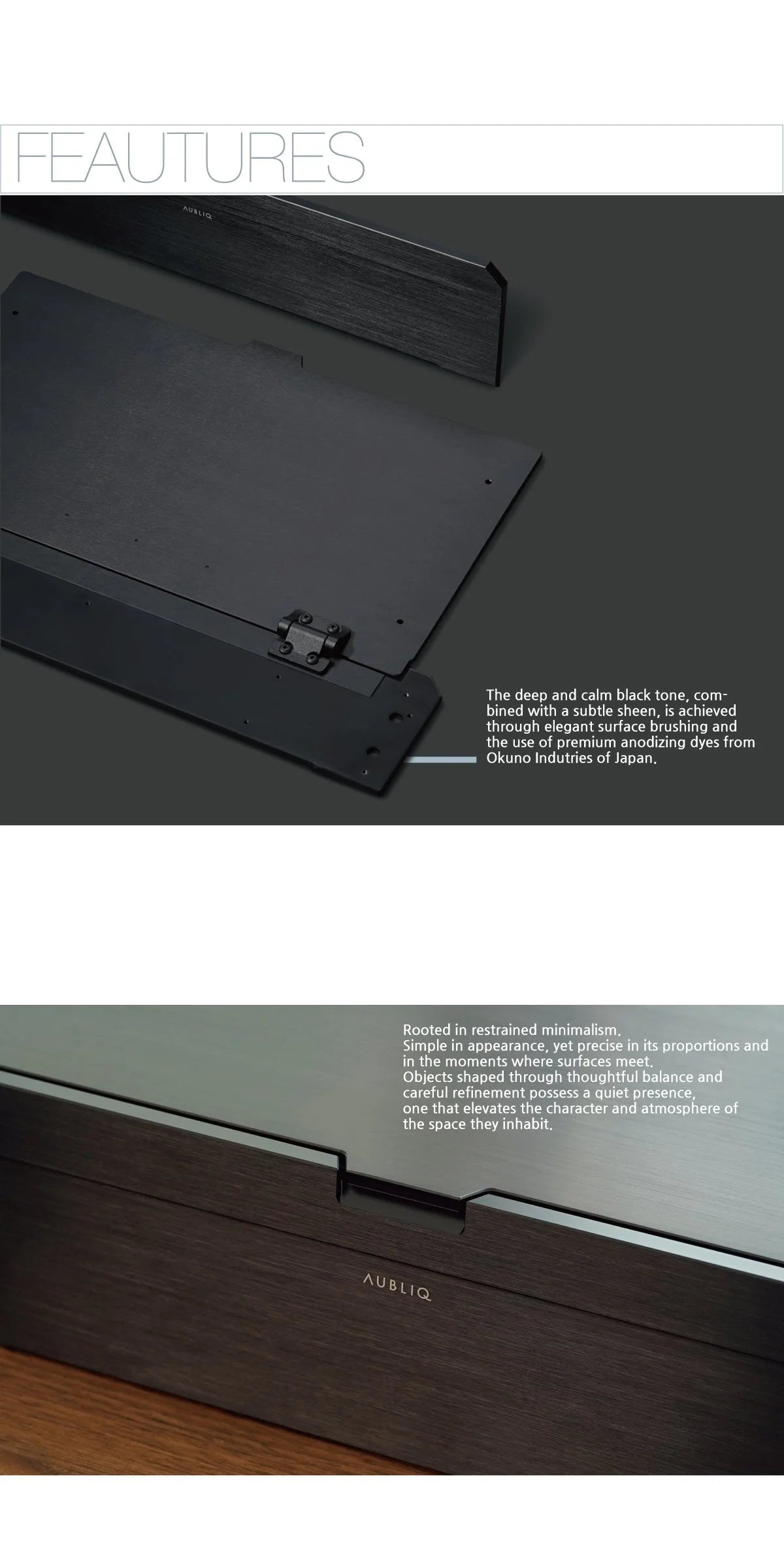 Aubliq Attention Ebony Black watch box – details 3