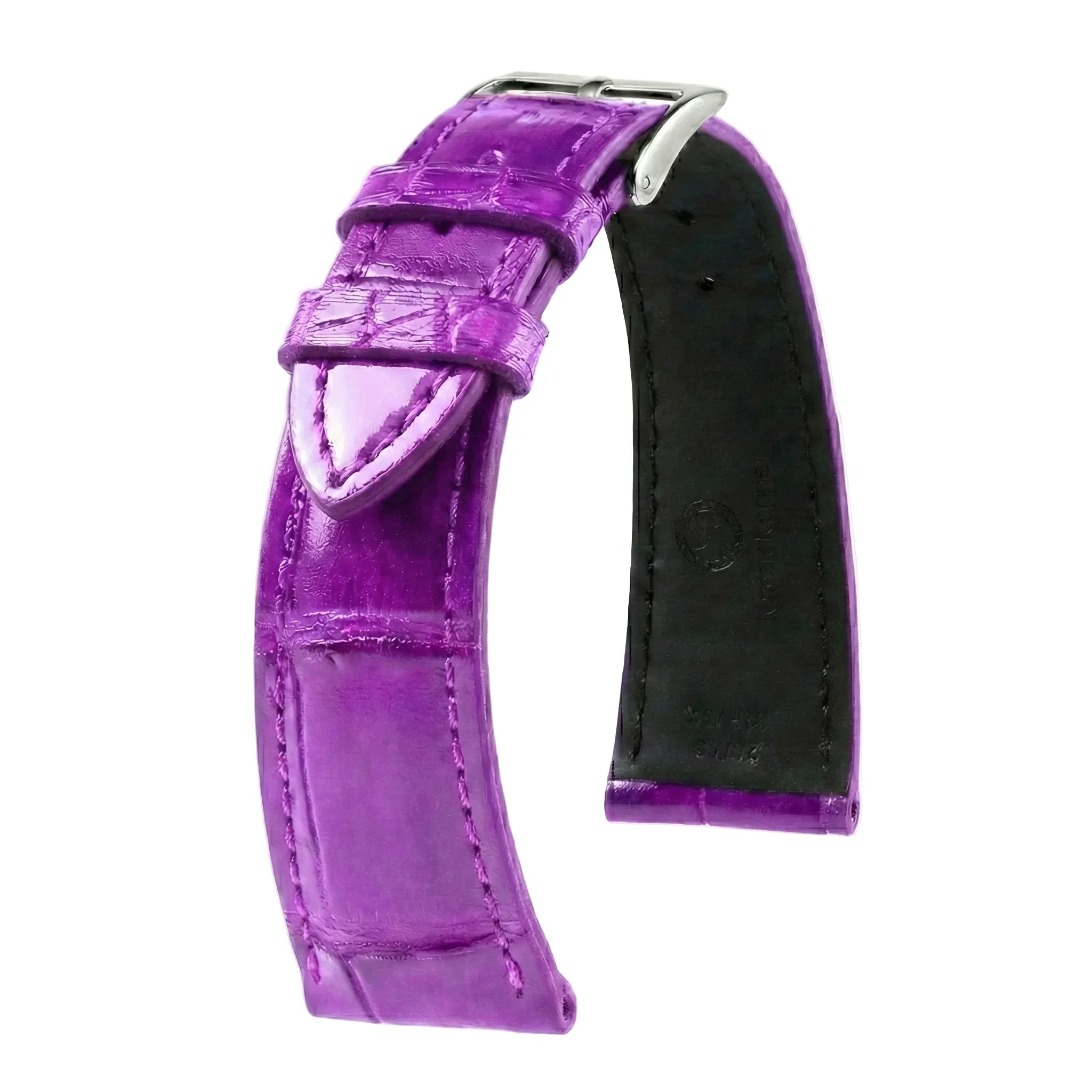 KronoKeeper strap - Felix Alligator bespoke glossy - light purple - alligator leather watch strap