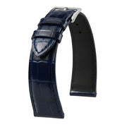 KronoKeeper strap - Felix Alligator bespoke glossy - blue purple - alligator leather watch strap