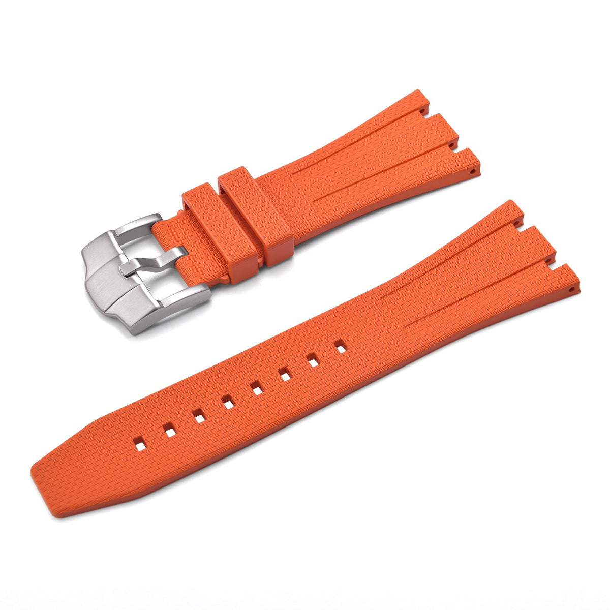 Rubber strap and case for AP x Swatch Orange KronoKeeper – rubber strap with steel pin buckle