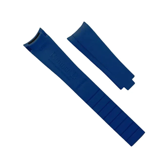 RubberB M241 Navy Blue Strap - rubber watch strap