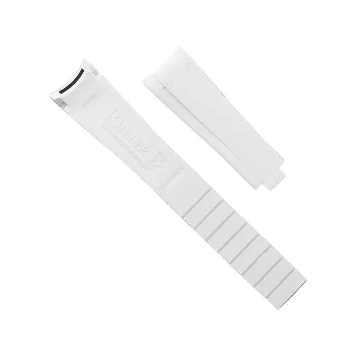 RubberB M241 Artic White Strap - rubber watch strap