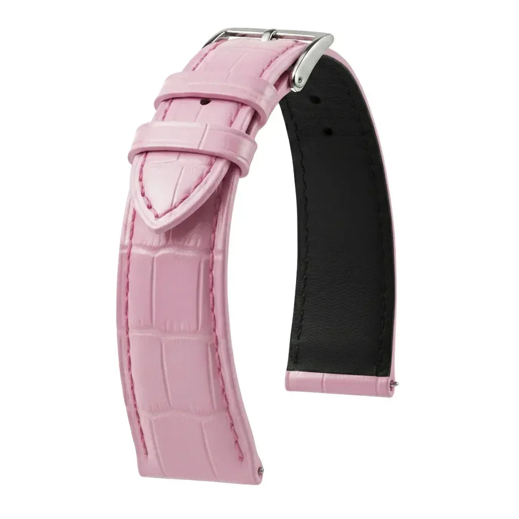 KronoKeeper strap - Felix Alligator bespoke matte - Pink Light - alligator leather watch strap